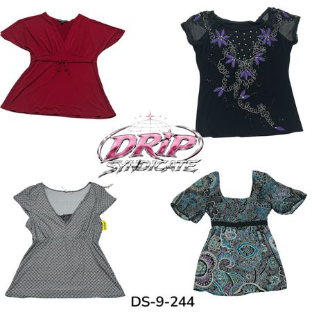 Retro Vibe Poly Blouse (DS-9-244)