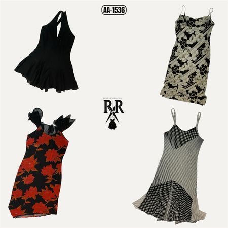 Y2K Dark Elegence Mix Dress (AA-1536)
