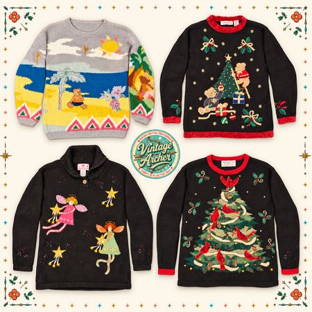 Suéteres Vintage Festivos de Novidade Mix: 10pcs (S10)