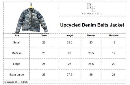 Upcycled Denim Belts Jacket