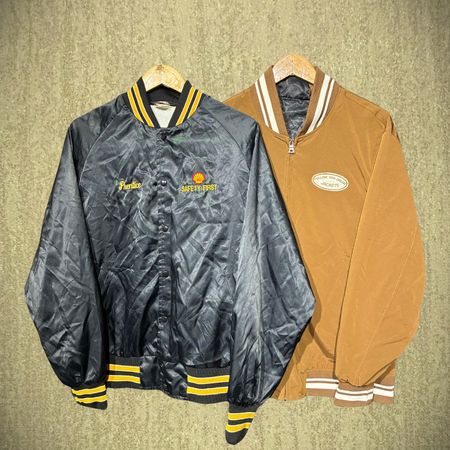 Veste en nylon vintage de baseball (FNC:12)