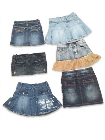 Jupe mini en denim Y2K Cyber Grunge & Gyaru Pack (VM-209)