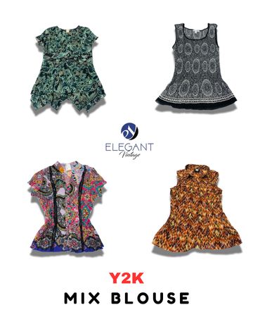 Y2K Mix Bluse - EV1822