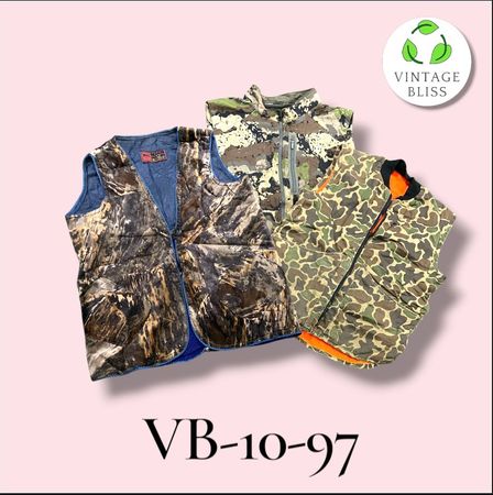 Realtree Camo Men’s Vest Wholesale Bundle – Assorted Styles (VB-10-97) 9 piece