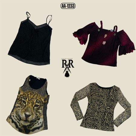 Y2K Animal Print Mix Tops (AA-1233)