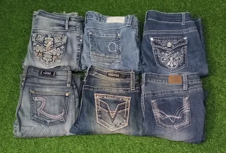 VIGOSS AND OTHER MIX BRANDS JEANS (B 79)