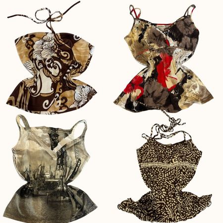 Y2K Baroque Riot Cami Tops - ST-081