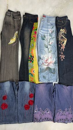 Y2k Embellished & Embroidered Capri Bundle