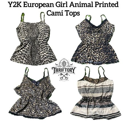 Y2K European Girl Animal Printed Cami Tops TY-110