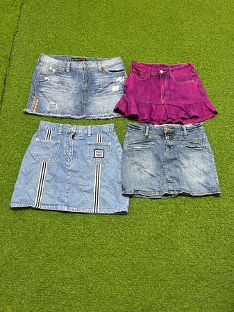 Yv629  Denim Mini Skirts 17P