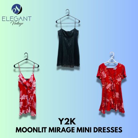 Y2K Moonlit Mirage Mini Dresses - EV1341