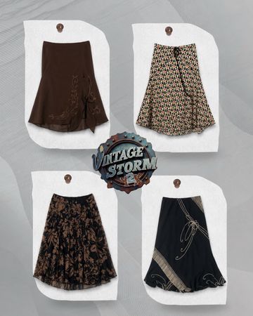 Y2k Grunge Poly Skirts