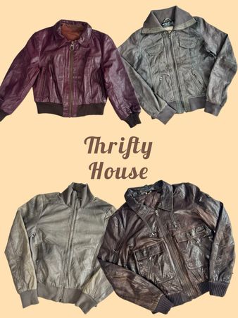 Y2K Vintage Leather Jacket Mix(TH/679)