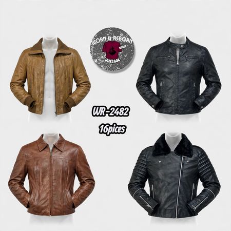 Y2k leather jackets WR-2482