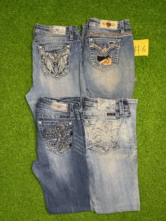 y2k ウーマンズ ジーンズ miss mee rockrevival and true religion # 6
