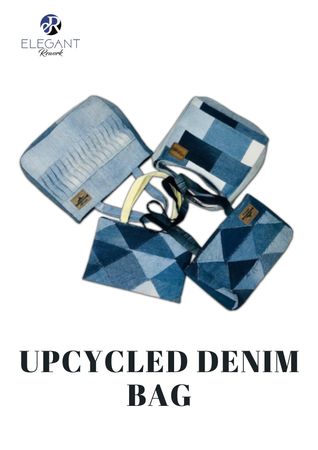 Upcycled Patchwork Denim Bags - EVR0325