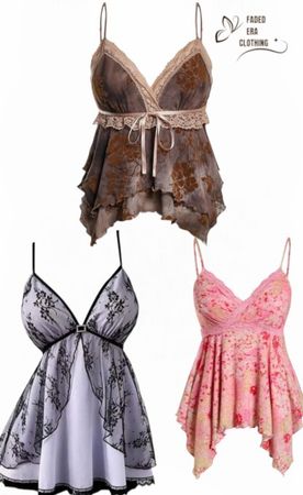 Y2K Romantic Babydoll Tops