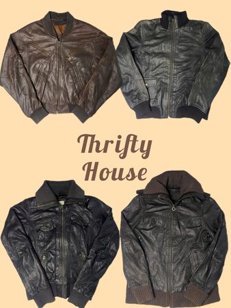 Y2K Retro Moto-Core Leather Jackets(TH/810)