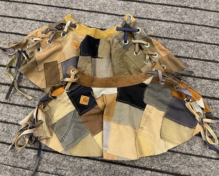 Upcycled Y2K Carhartt Patchwork Skirt
