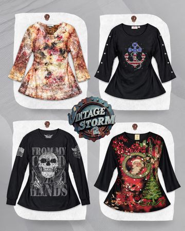 T-Shirt a maniche lunghe stampate Y2K