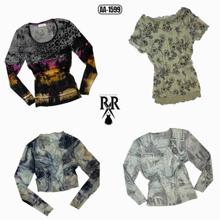 Y2K Ashy Aesthetic Mix Tops (AA-1599)