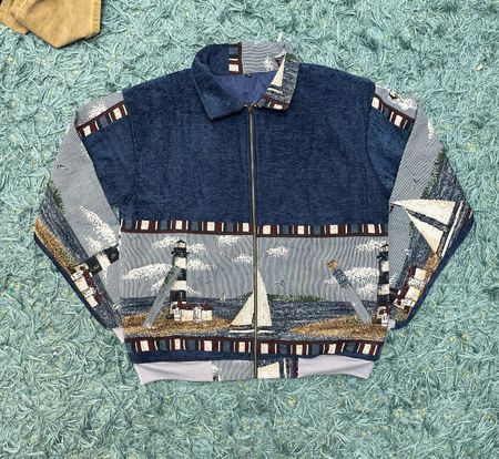 Upcycle Tapestry Collar Jacket (DV -08)