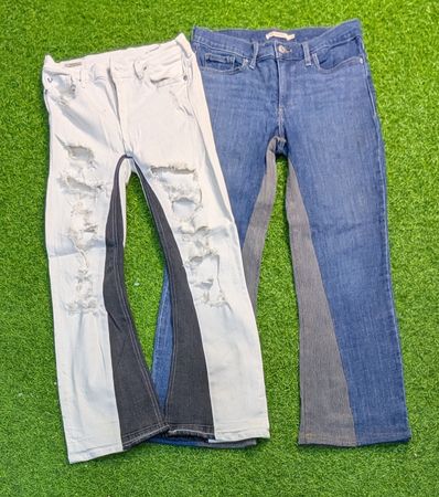 7172 - Miss me, True Religion, Levi's und Michael kors Upcycled Flare Jeans