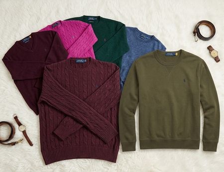 Ralph Lauren sweaters + sweatshirts