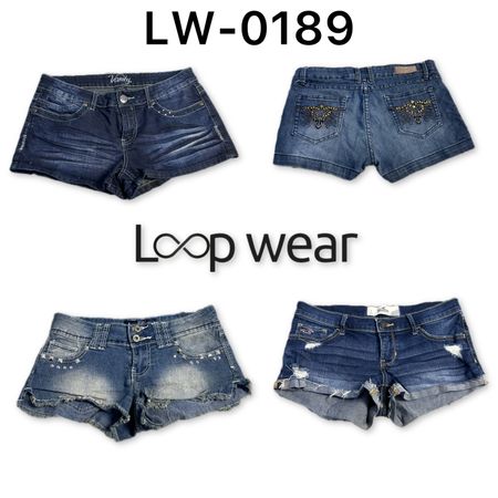 Y2K Low-Rise Denim Mini Shorts