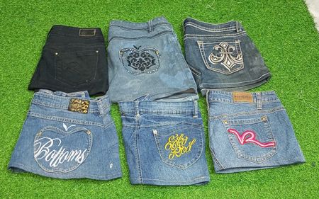 MISS ME  AND OTHER MIX BRANDS MINI SKIRTS (C 264)