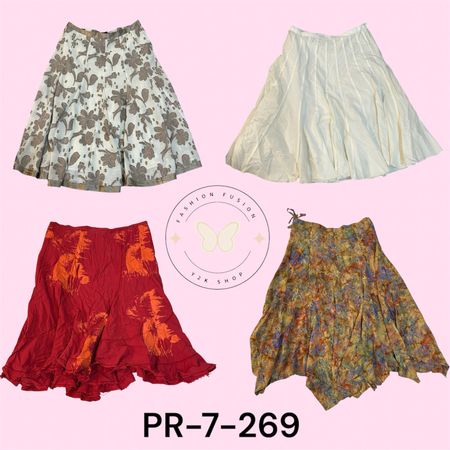 20 Pcs Women’s Cotton Skirt Pack – Soft, Comfortable & Breathable(PR-7-269)