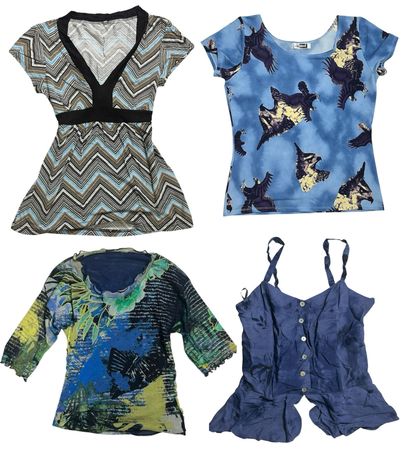 Aquamarine Dream x Y2K Tops: TT-336