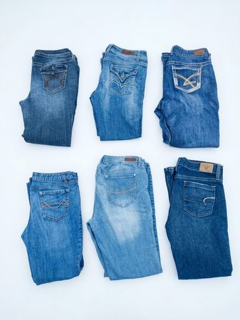 Wholesale Vintage Y2K Plus Size Denim Jeans Lot W34-W40(Z-35)