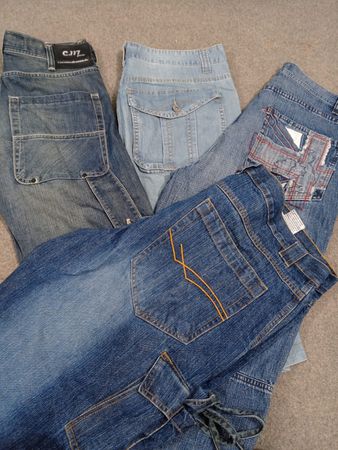 #105 Herren Denim Hip-Hop Jorts