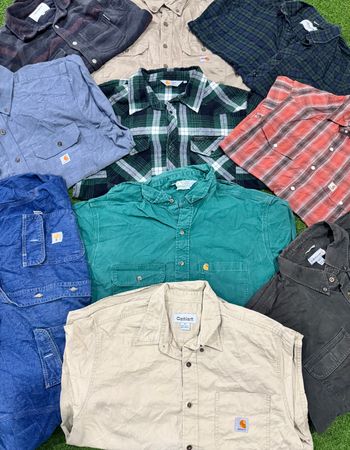 Vintage Carhartt Workwear & Flannel Shirts Mix – Grade AB