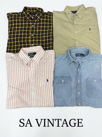 10x Vêtements en Gros Polo Ralph Lauren Chemises Lot (Mélange Vintage)