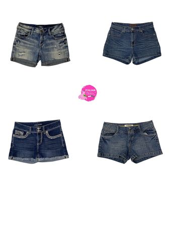 Y2k unique fade denim sexy shorts