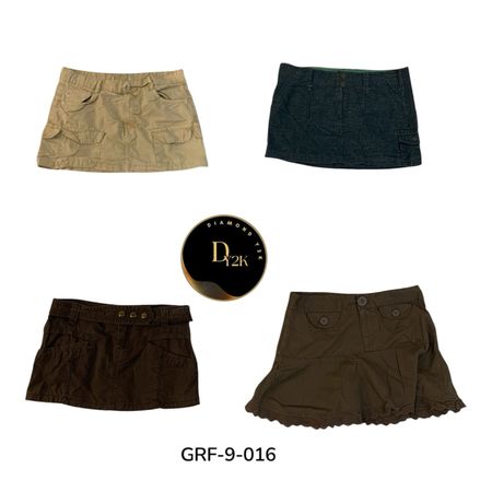 Gonne Mini Vintage Y2K | Moda Femminile Autentica Anni 2000 (GRF-9-016)