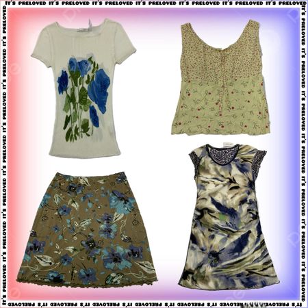 Butterfly Garden Girl - Oberteile, Kleider, Röcke (SS-2783)