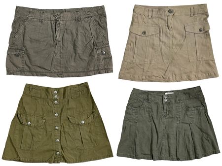 The Y2K Camo Girl Mini Skirts & Shorts: RE-059