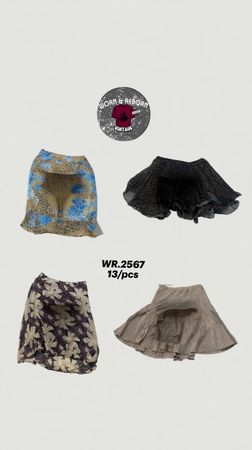 Y2K earthy tone skirts WR-2567