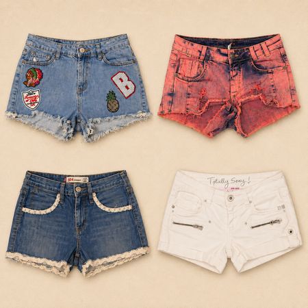 Y2k Classic Denim Shorts