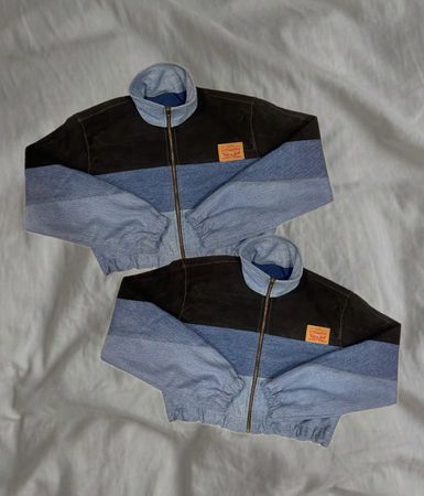 Giacca a patch crop Levi's riciclata