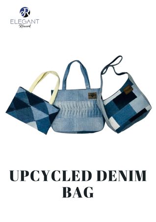 Upcycled Patchwork Denim Bags - EVR0327
