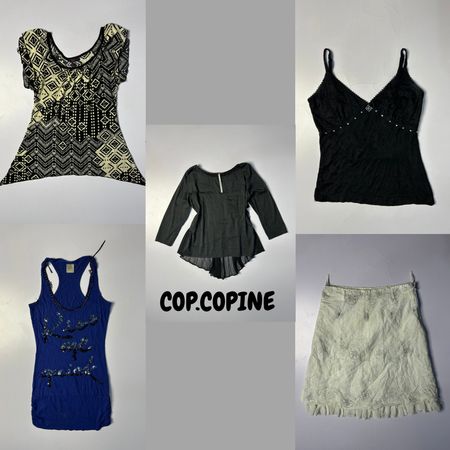🖤 Cop.Copine & Vintage Geometric Print (CTV-143)