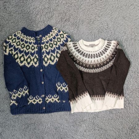 ***Y2K Patterned Sweaters Mixed – Fair Isle Knitwear