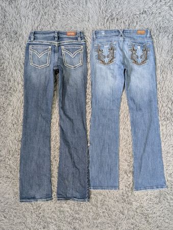 ***Y2K Cottagecore Embroidered Jeans
