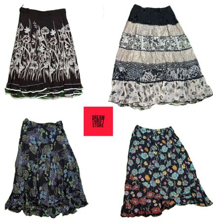 DESIGNER GRUNGE SKIRTS DETAILING PRINTED,PLANE FLOWERPATERN,ETC