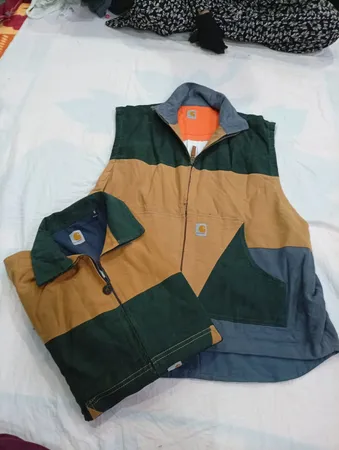 CR11556 Upcycled Carhartt Vest Jackets