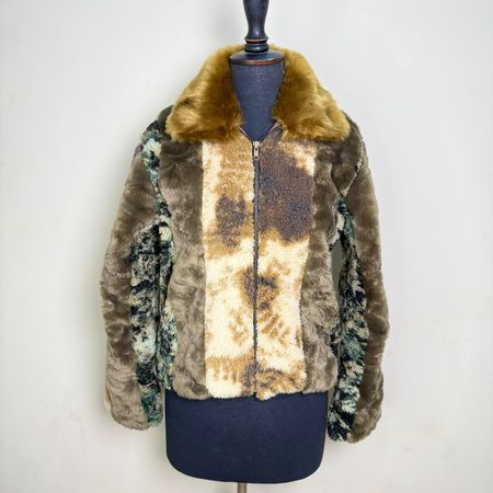 UPCYCLED FAUX FUR JACKET